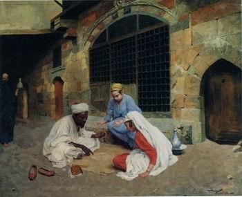 unknow artist Arab or Arabic people and life. Orientalism oil paintings 175